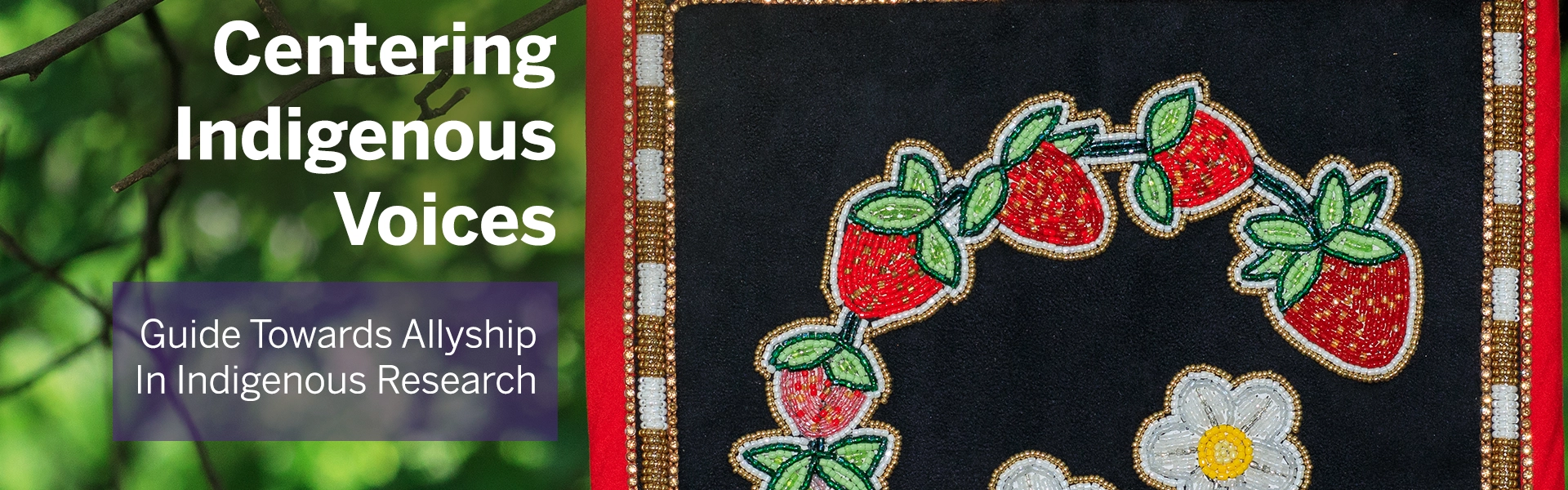 An artist's view of Indigenous research as represented through beaded artwork of strawberries